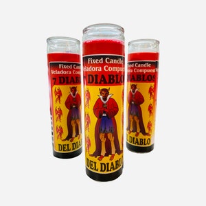 7 Diablos del Diablo Veladora, a vela dos 7 demônios de Satanás, para torná-la uma poderosa bruxa e lançadora de feitiços