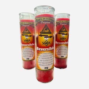 6x Reversible Fixed Candle, Reversible Veladora Preparada. Back to Sender