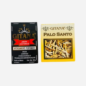 GITANA JABON + Palo Santo Jabon Para Limpias, Curaciones y Trabajos Espirituales. Sapone per la rimozione della stregoneria