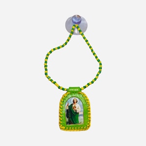 SAN JUDAS TADEO Escapulario Para el Carro - Saint Jude Scapular Car Ornament