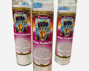 2x set Mano Poderosa Veladora Preparada, Powerful Hand of God Candle