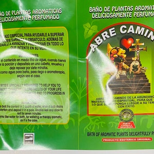 Baño de Hierbas y Plantas, bain de plantes purifiant spirituel, Limpias y Quita Maldicion, briseur de sorts
