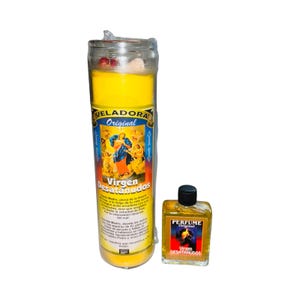VIRGEN DESATA NUDOS Veladora + Perfume Desatanudos