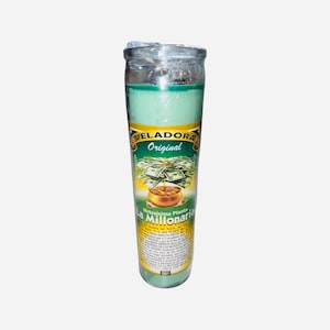 LA MILLONARIA VELADORA Para Dinero y Ganancias - The Millionaire Candle for Money and Winnings