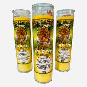 Come to me Money Fixed Candle, Ven Dinero Veladora Preparada, Money Drawing, Abundance, Abundancia