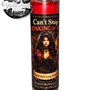 Can’t Stop Thinking of Me Candle | Obsession and Attraction Spell | Love & Desire Manifestation | Come Back to Me Energy | Spiritual Candle