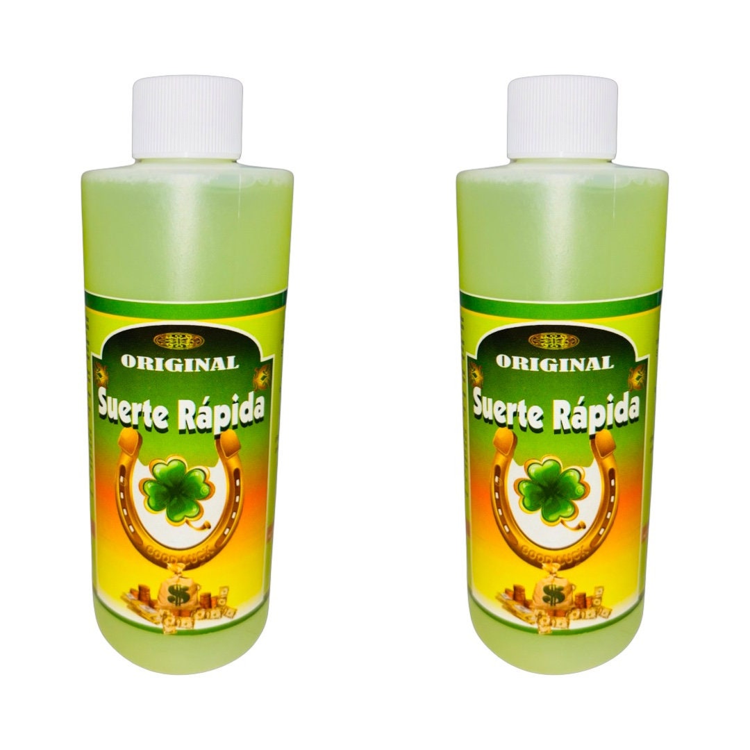 SUERTE RAPIDA Agua Espiritual Para Limpias Dinero Abundancia - Fast Luck Spiritual Water For Energy Clearing Money Abundance