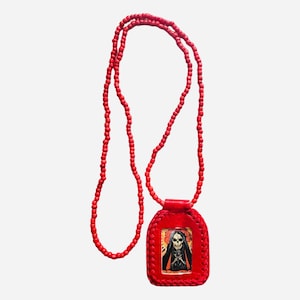 Escapulario Santa Muerte Collar - Collar Escapulario de la Santa Muerte Santisima Muerte