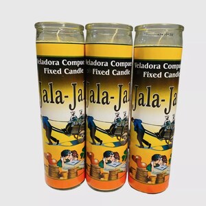 JALA JALA Veladora Preparada Para la Buena suerte y fortuna, Pull and Pull Good Luck and Fortune Fixed Candle