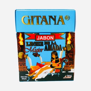 GITANA JABON Leche de la Mujer Amada Cleopatra Jabon de Leche de burra. Jabón Leche de la Mujer Amada