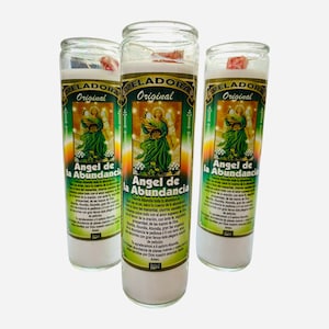 Vela Ángel de la Abundancia Abundia, Abundia Ángel de la Abundancia Veladora Preparada