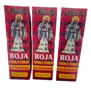 SANTA MUERTE ROJA Parfüm Atrayente Colonia Amor y Pasion