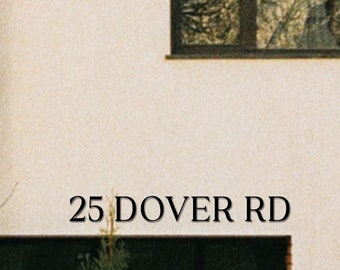 ROMAN SERIF  black sign letters for street address signs and house numbers in 3D
