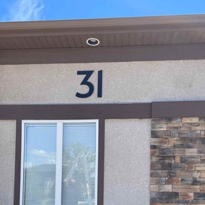 Números de casa y letras de letrero clásicos y modernos extra grandes de 16 pulgadas