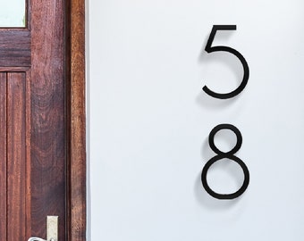 Modern House Numbers Etsy