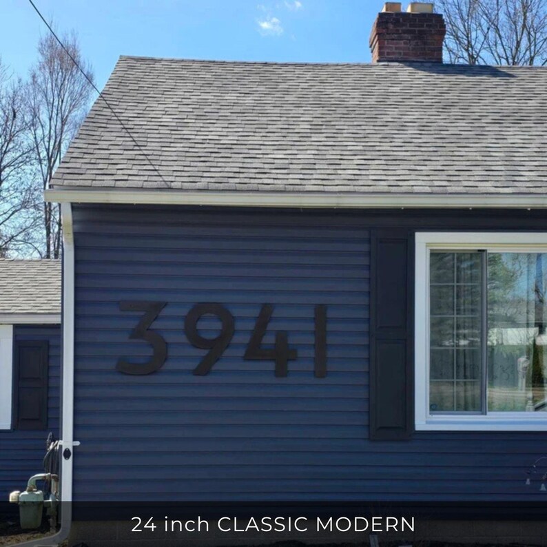 24 Inch Extra Large CLASSIC MODERN House Numbers and Sign Letters for ...