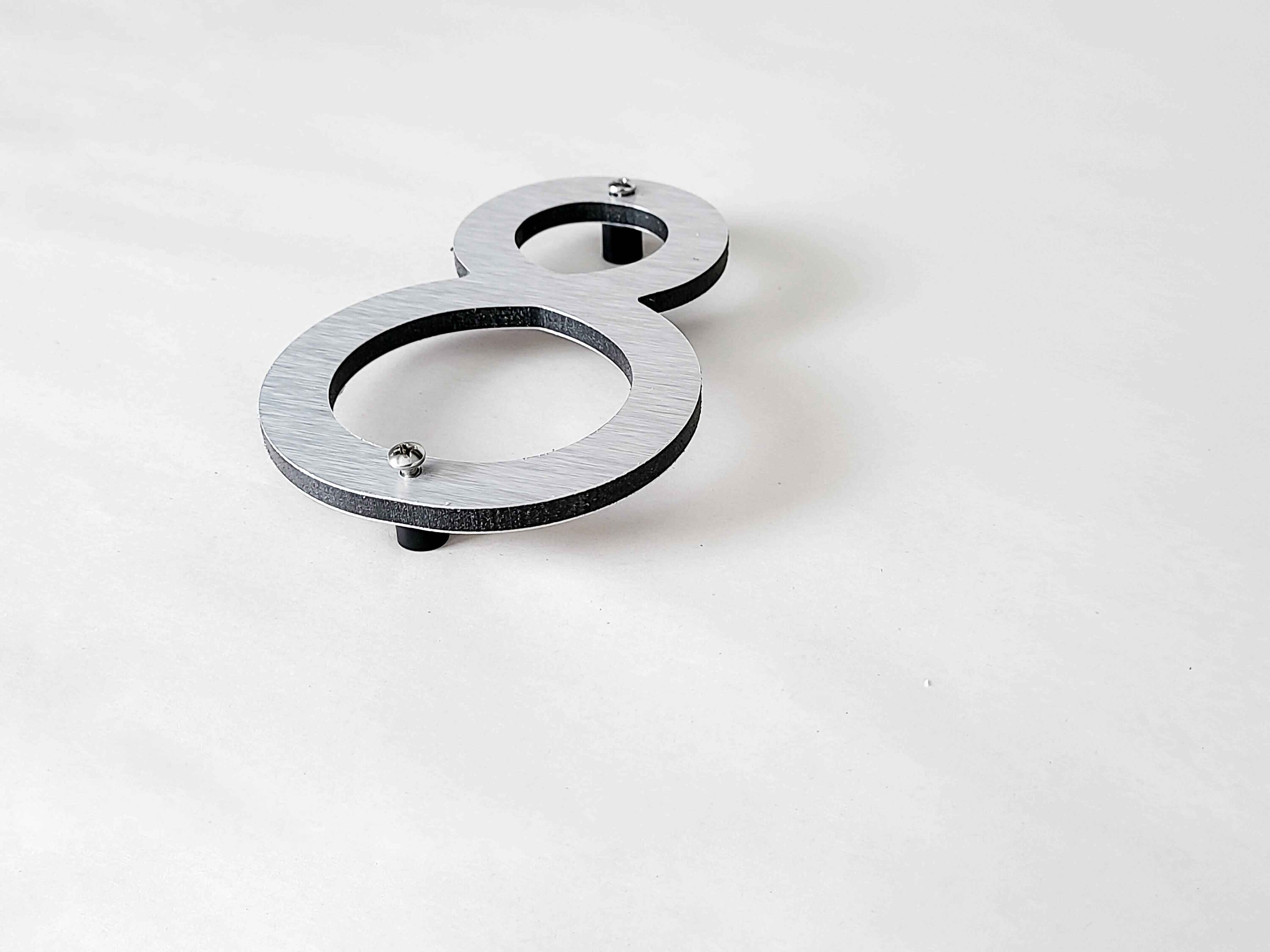 THIN MODERN 5 Inch Silver House Numbers Letters Etsy Canada