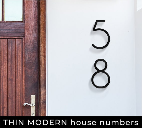Grandes números y letras de casas modernas para el letrero de - Etsy España