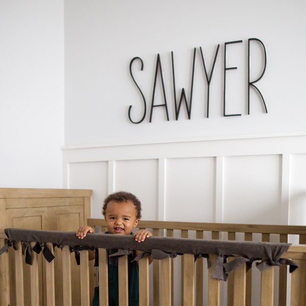 Wooden Letters for Nursery Décor and Personalized Baby Name Sign and Wall Art
