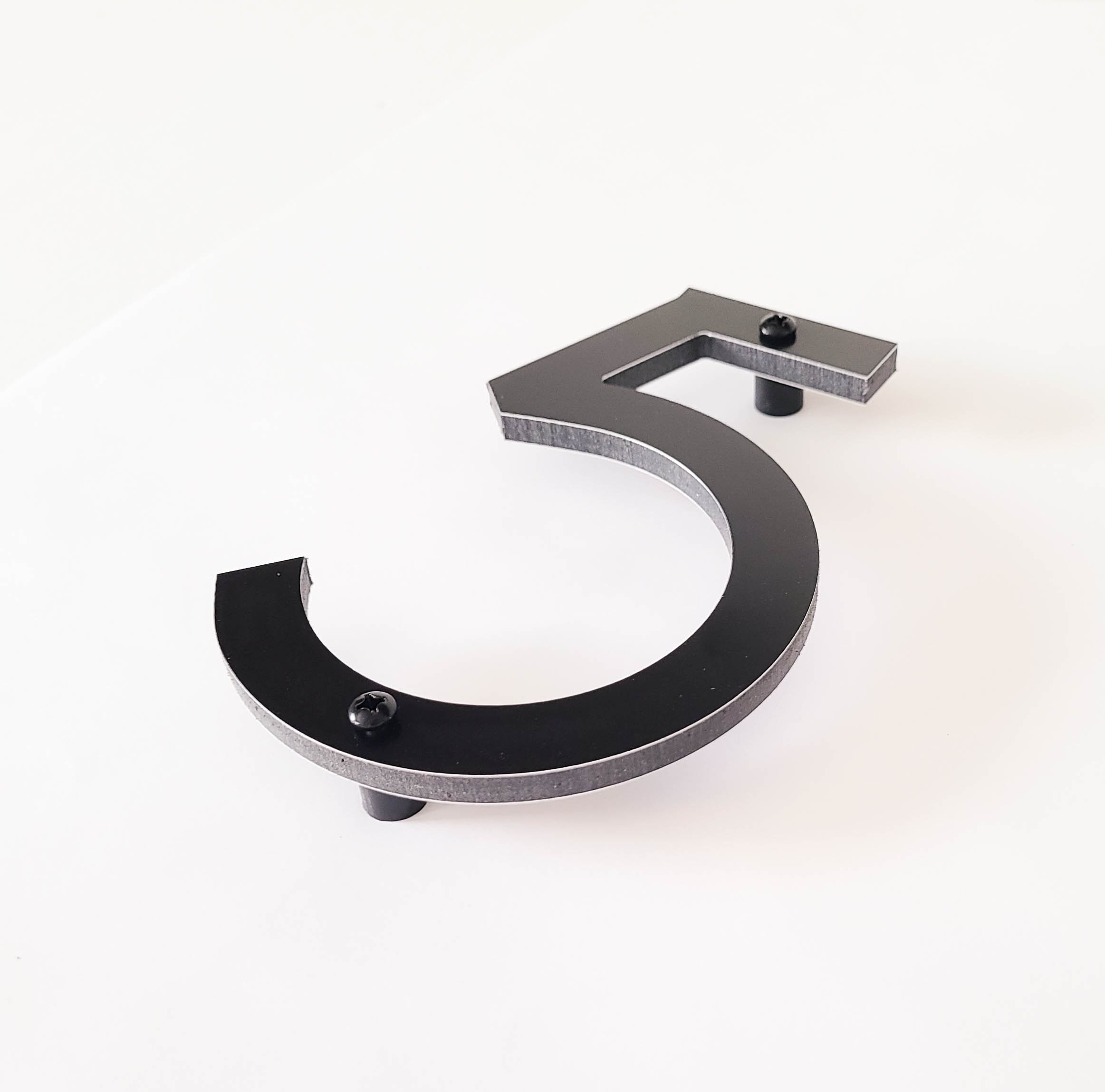 5 Inch THIN MODERN House Numbers and Letters in Matte Black - Etsy Canada