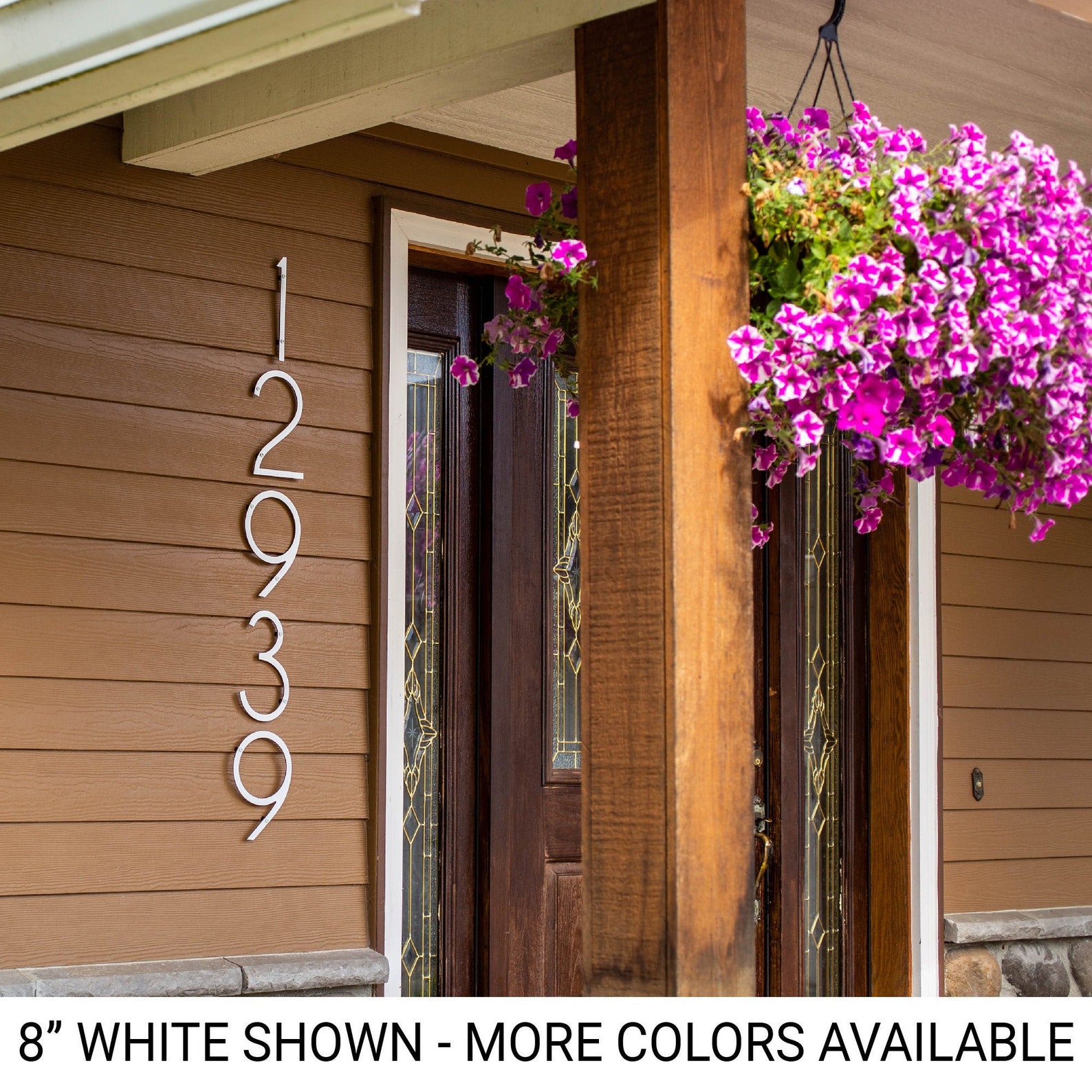 THIN MODERN White House Numbers for Large Address Numbers Etsy