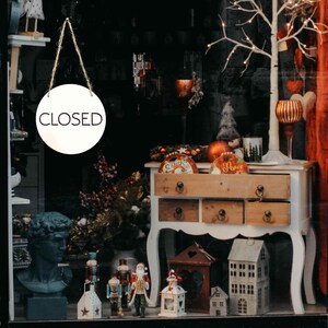Open Closed Window Signs for Business, Retail and Office, Custom ...