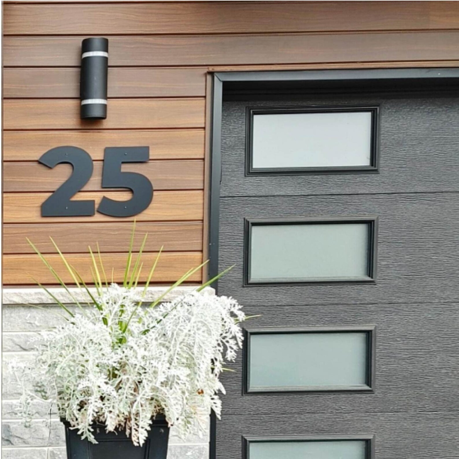 Large Black Floating House Numbers for Modern Address Sign - Etsy