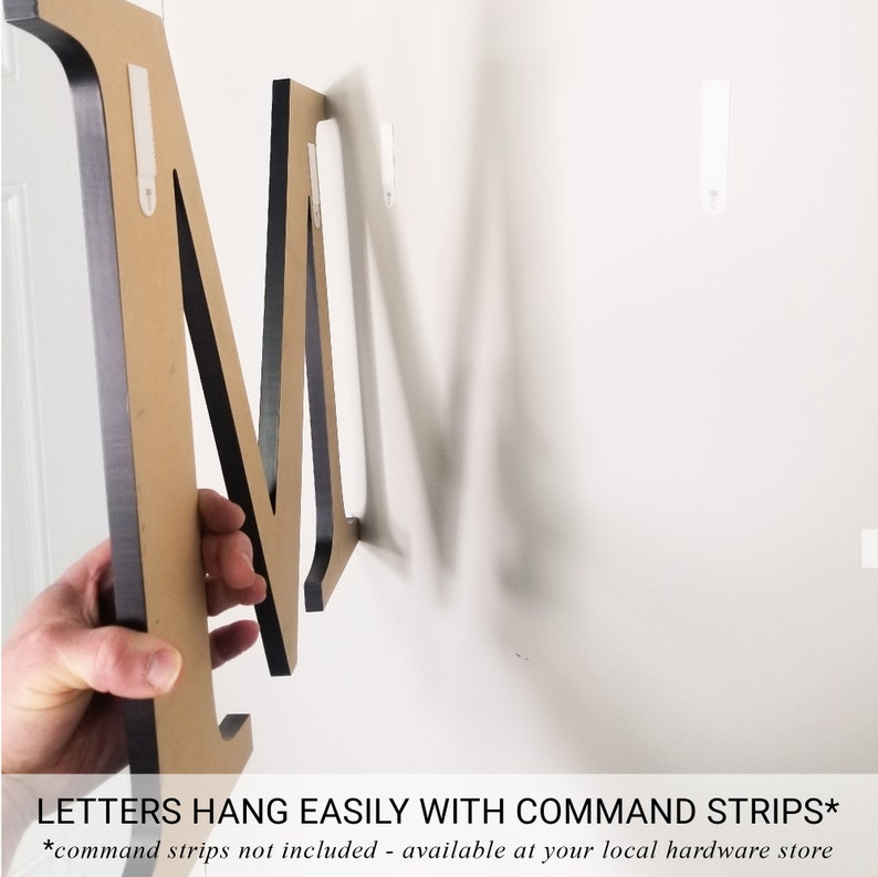 Over the Crib Wood Letters for Nursery Large Modern Wood Etsy