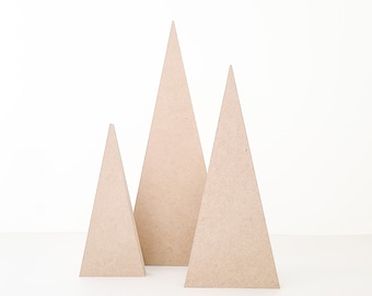 Set of 3 Wooden Trees for Woodland Nursery and shelf decor