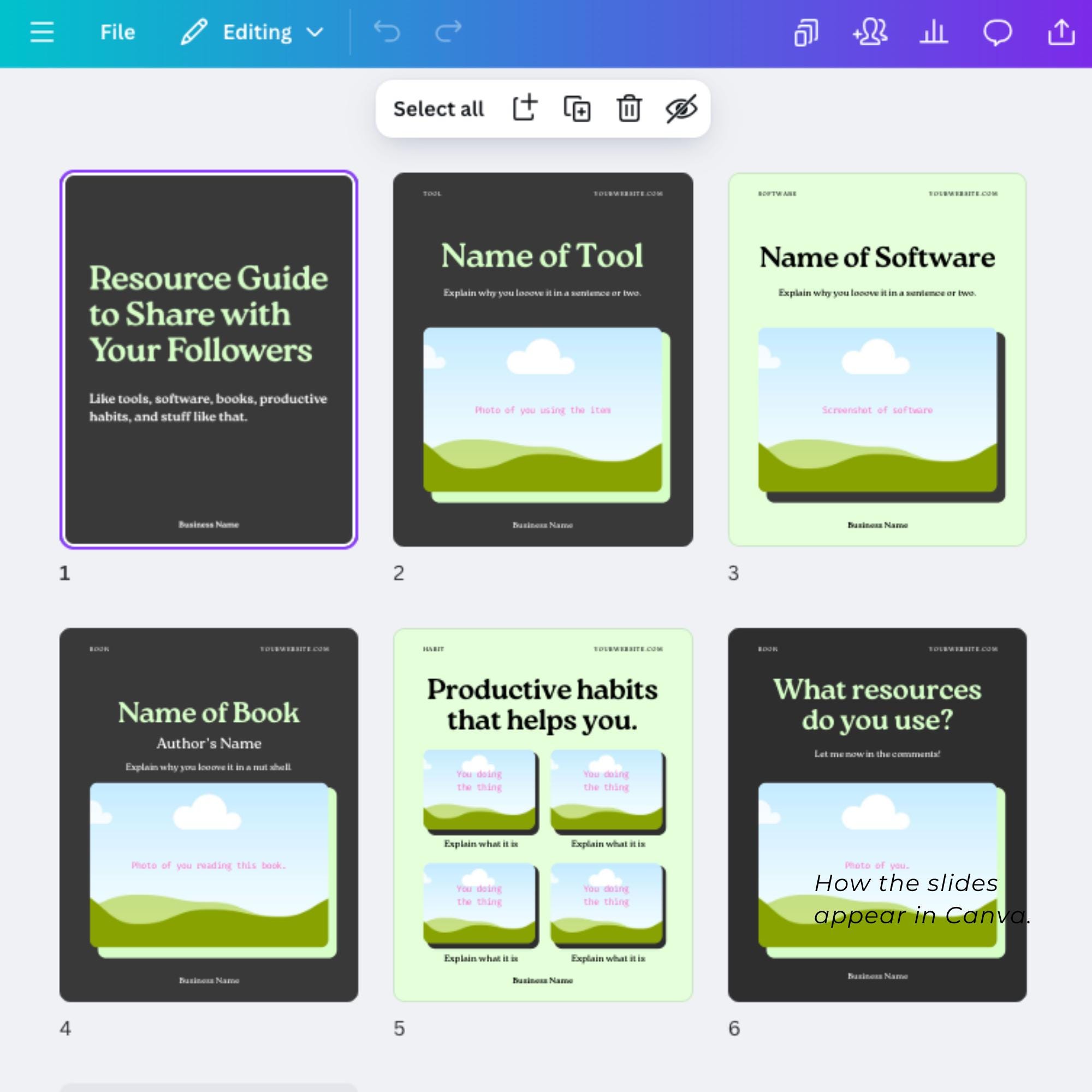 Editable Canva Carousel Template: Storytelling Marketing for Instagram ...