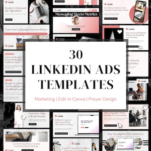LinkedIn Post Template Canva LinkedIn Posts Business Template Social Media Ads Women Entrepreneurs Editable Social Media Templates LinkedIn