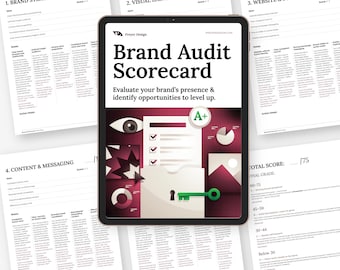 DIY Brand Audit Scorecard: Small Business Branding Checklist (Digital Download)