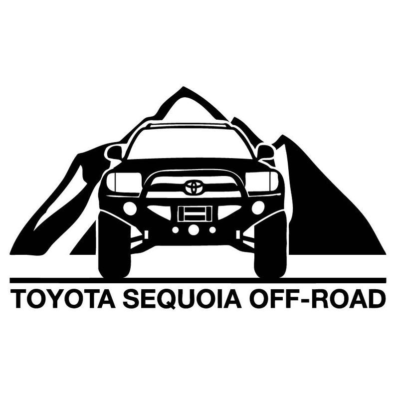 Toyota Sequoia Offroad 4x4 Adventuring Overlanding Vinyl Etsy
