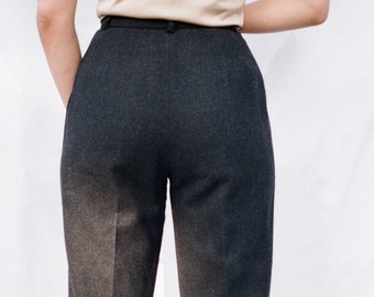 Wool Pleated Pants