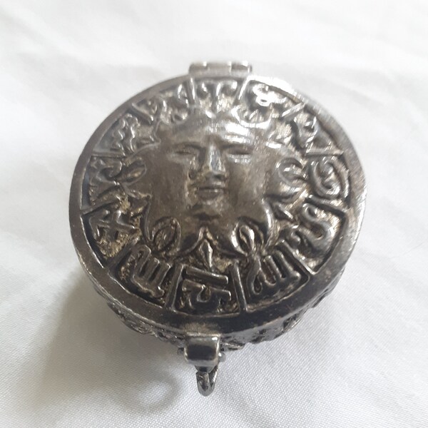 Reserved for Sophia Ceja sun ring box.  Trunk, sun, celestial, dollhouse, miniature, red velvet, trinket box