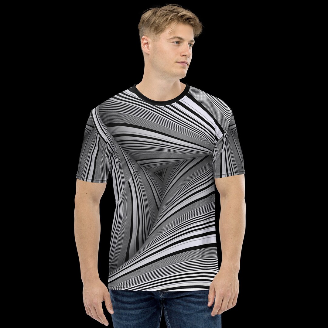3D Shirt 3D Optical Illusion Shirt All Over Shirt Athletic - Etsy
