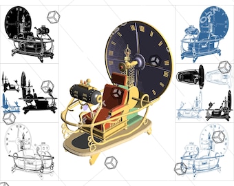 HG ウェルズ タイムマシン設計図 A4 A3 A2 A1 A0 アートプリント