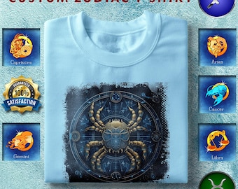 Custom Zodiac Sign T-Shirt: Personalized Horoscope Tee