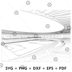 Football Stadium SVG, Stadium Svg, Football Svg, Soccer Stadium Svg, Soccer Svg, Stadium Silhouette Svg, Football, Soccer, Sublimation,
