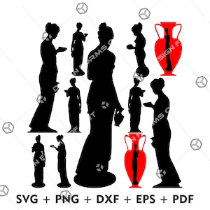 Ancient Statue Of Woman SVG, Venus Svg, Aphrodite Svg, Greek Statue Svg, Antique Statue Svg, Girl Svg, Roman Statue Svg, Woman Sculpture Svg