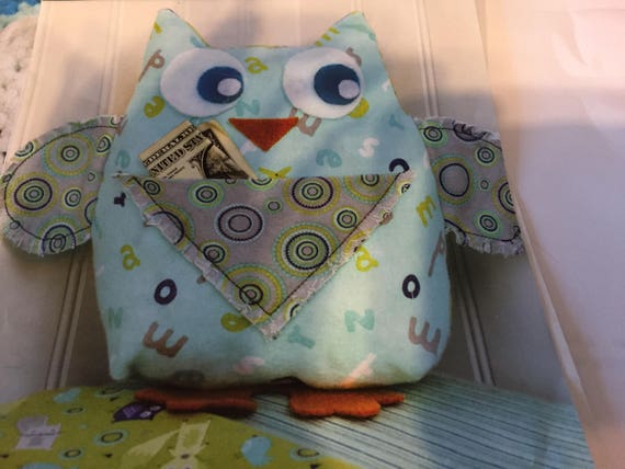Owl Tooth Fairy Pillow Owl Tooth Fairy Stuffed Pillow Owl Etsy