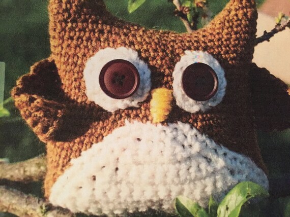 Owl Tooth Fairy Pocket Pillow Owl Tooth Fairy Crocheted Etsy