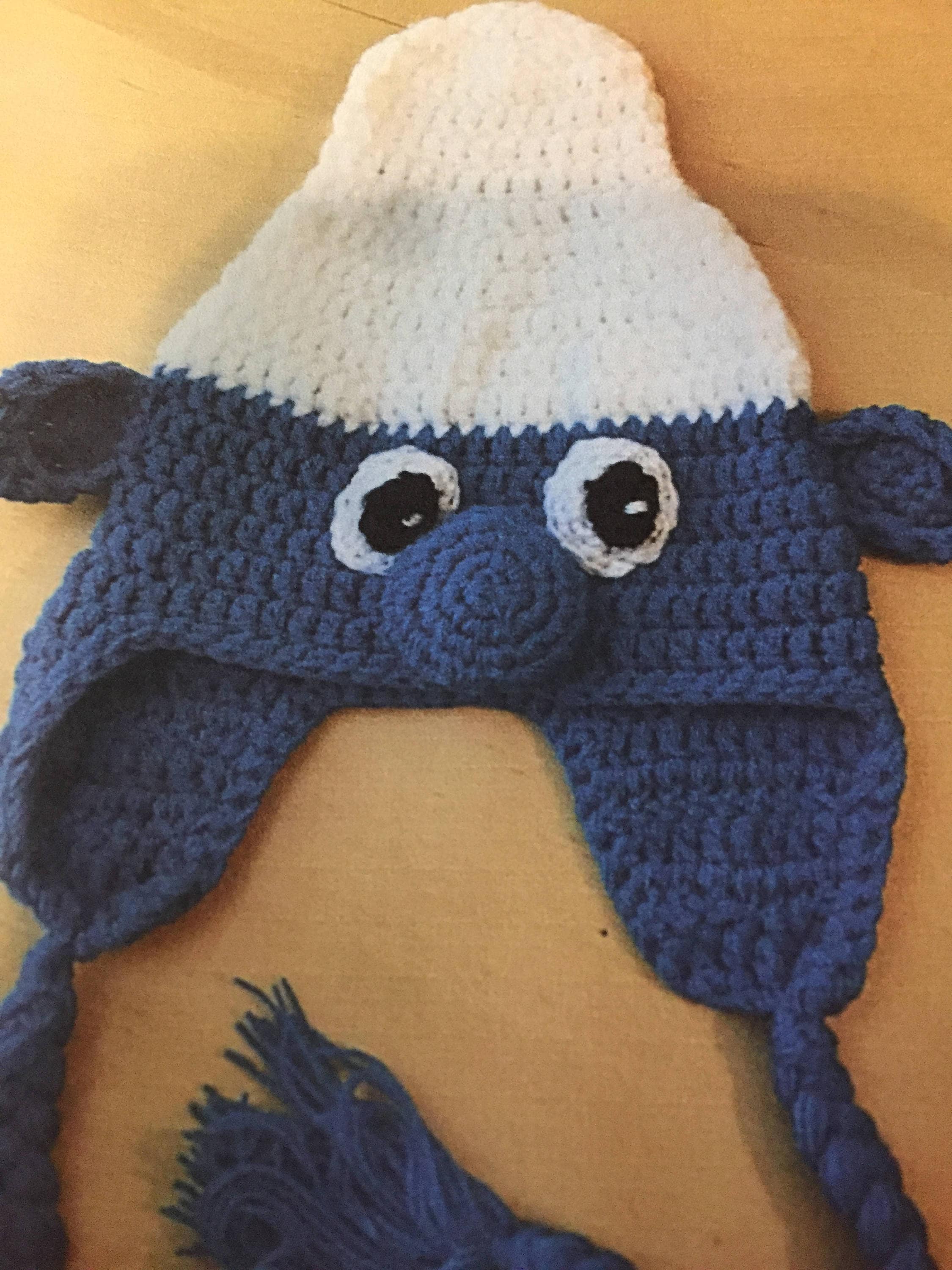 Smurf beanie smurf beanie crochet character smurf beanie Etsy