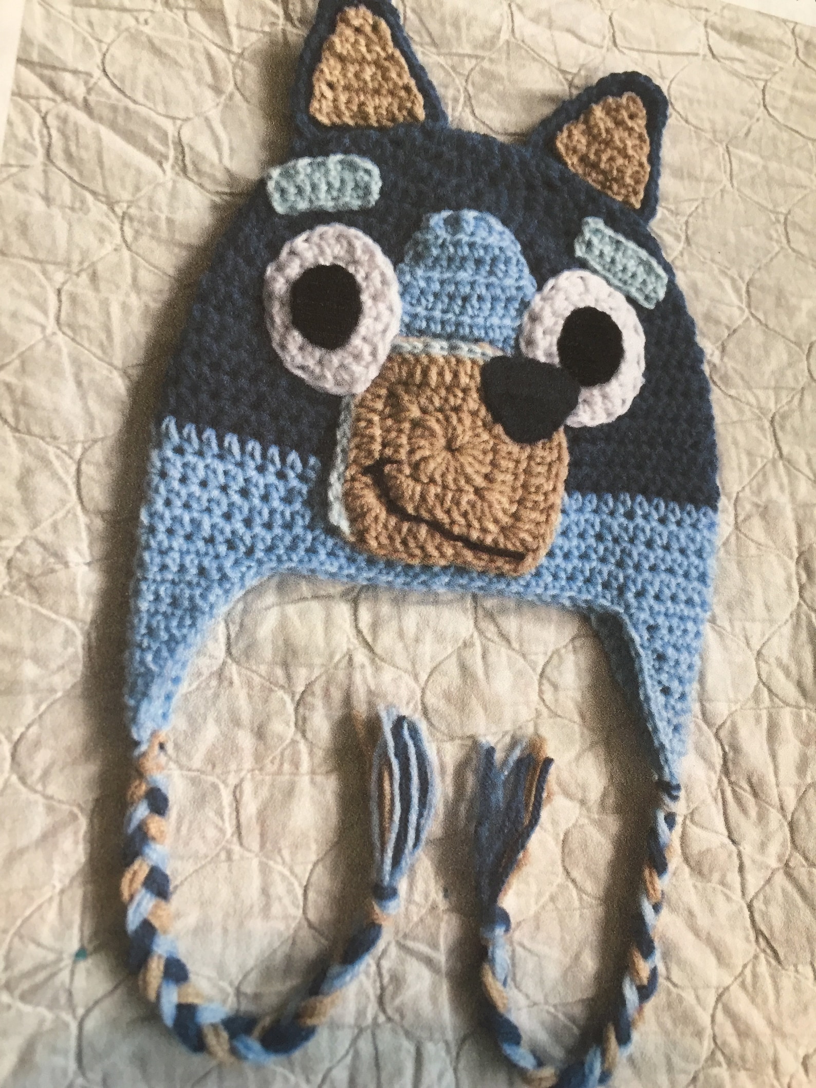 Bluey Chili Bingo Hat Crochet Bluey Bingo Hat Crochet Chili Etsy