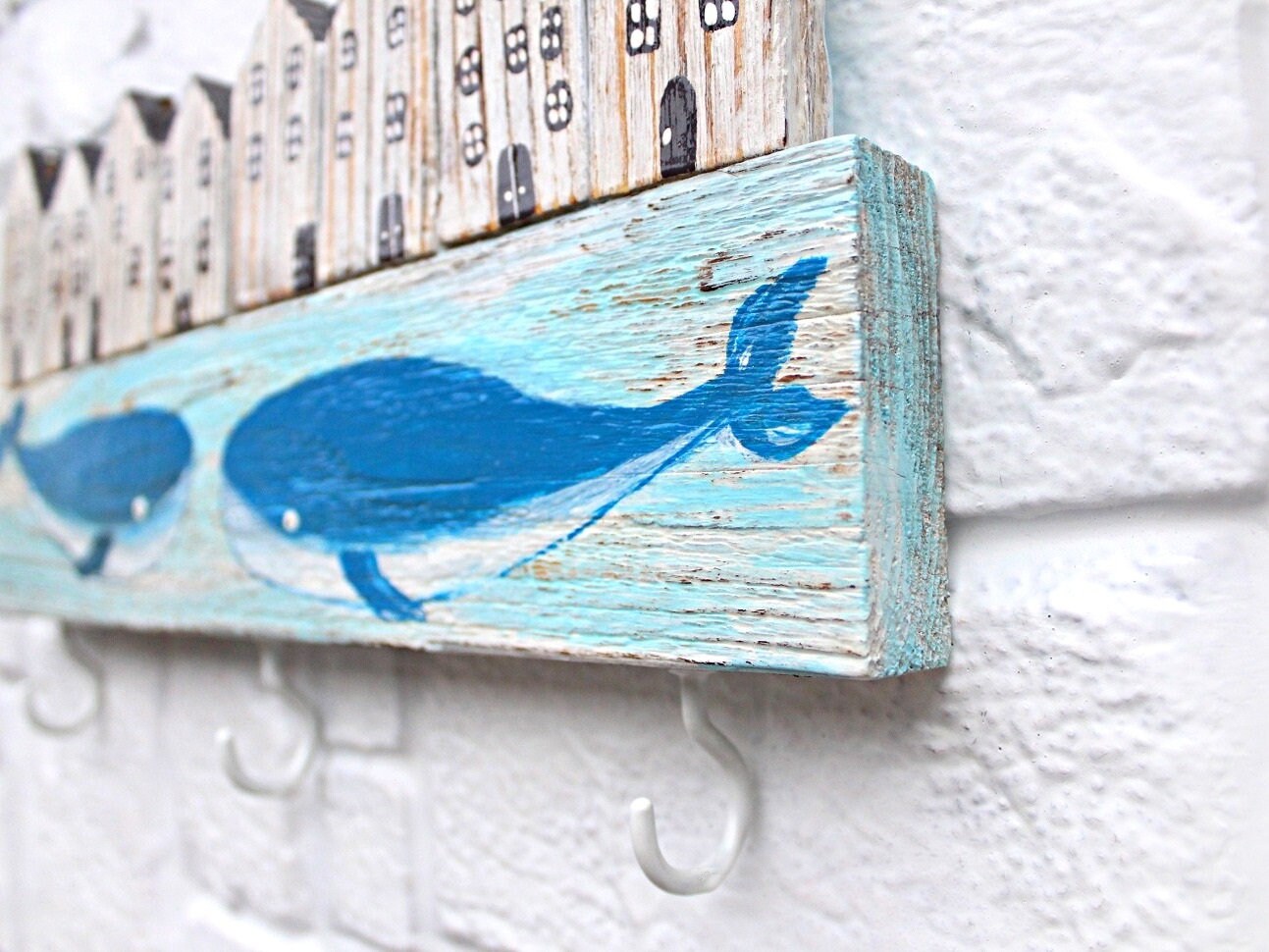 Ballenas llavero Decoración de pared náutica | Etsy