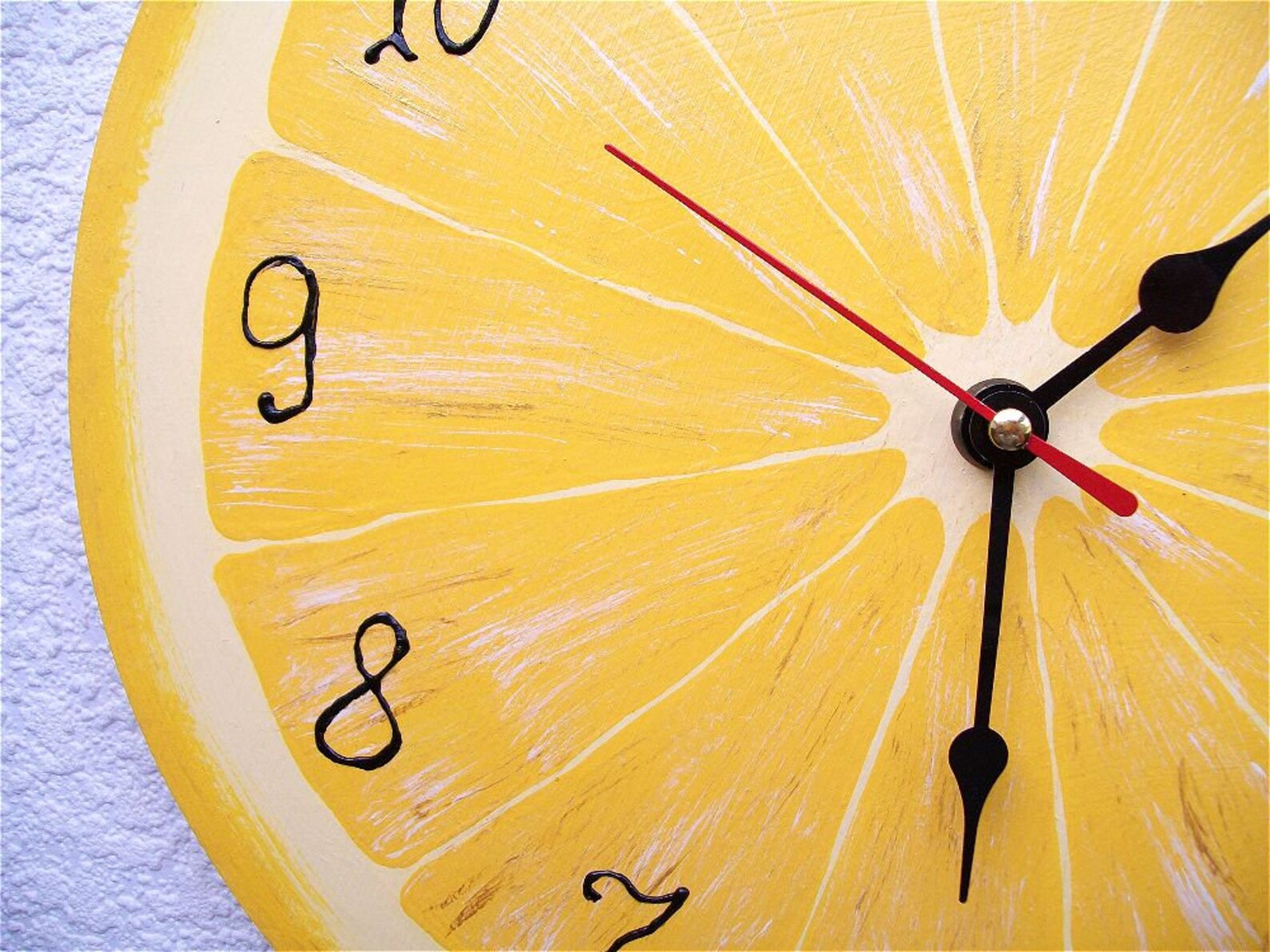 Lemon wall clock Kitchen clocks for wall Fruit clock 10.512 Etsy