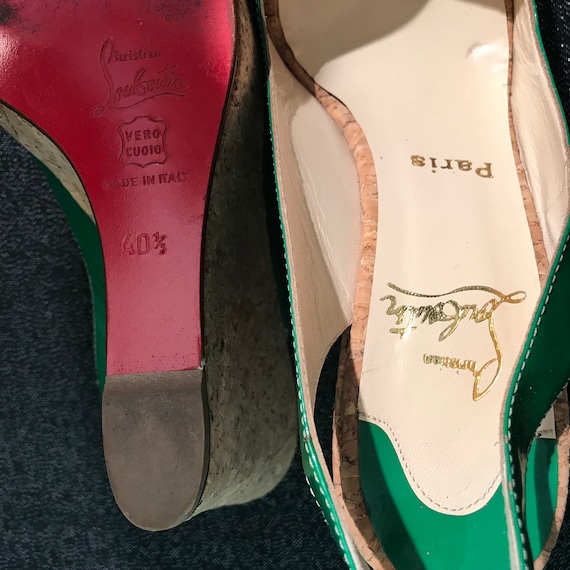 Christian Louboutin グリーン ハイヒール Christian Louboutin グリーン系 ハイヒール
