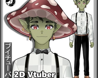 2D Vtuber Model Commission and Rigging - Custom male vtuber model with detailed Character designs and Movements