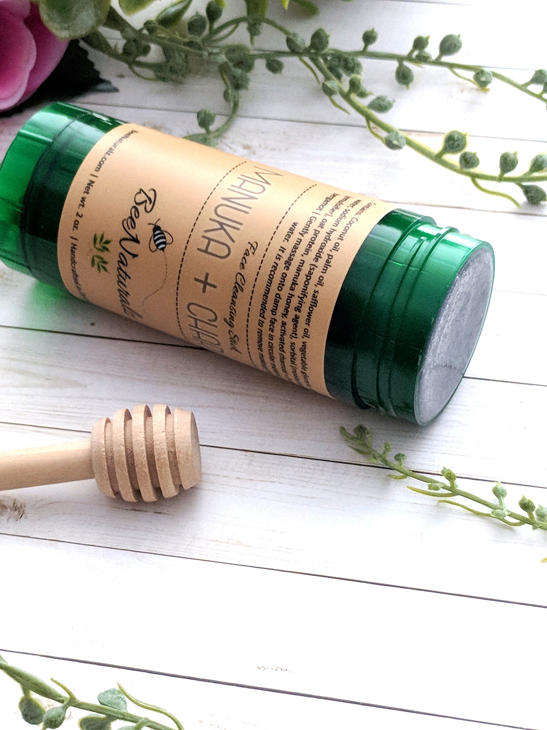 Face cleanser manuka honey charcoal cleansing stick face Etsy