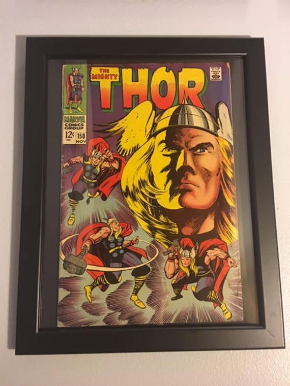 Original The Mighty Thor 158 Silver Age Framed Comic Book